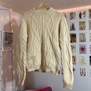 Vintage Saxony Wool Fisherman’s Sweater